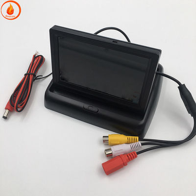 Video de coche Apoyo para la cabeza pantalla de TV de 4,3 pulgadas plegable de alta definición