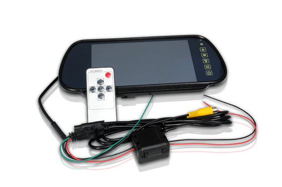 Monitoreo Wifi de automóvil de 7W de alta resolución 7 pulgadas Espejo retrovisor