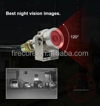 4K CCTV Anti-explosión Fisheye PTZ cámara de acero inoxidable para camión incorporado en el MIC Starlight IR