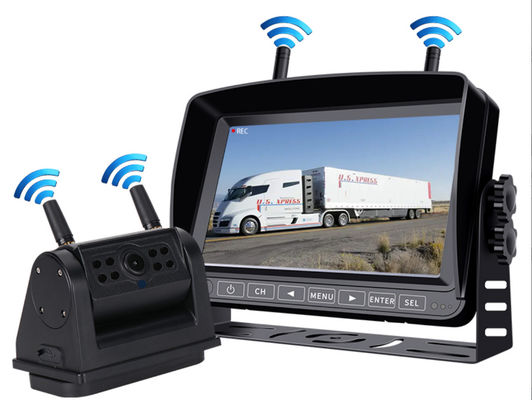 HD Combo 7 pulgadas de pantalla recargable Batería de respaldo inalámbrico de imágenes cámara inversa